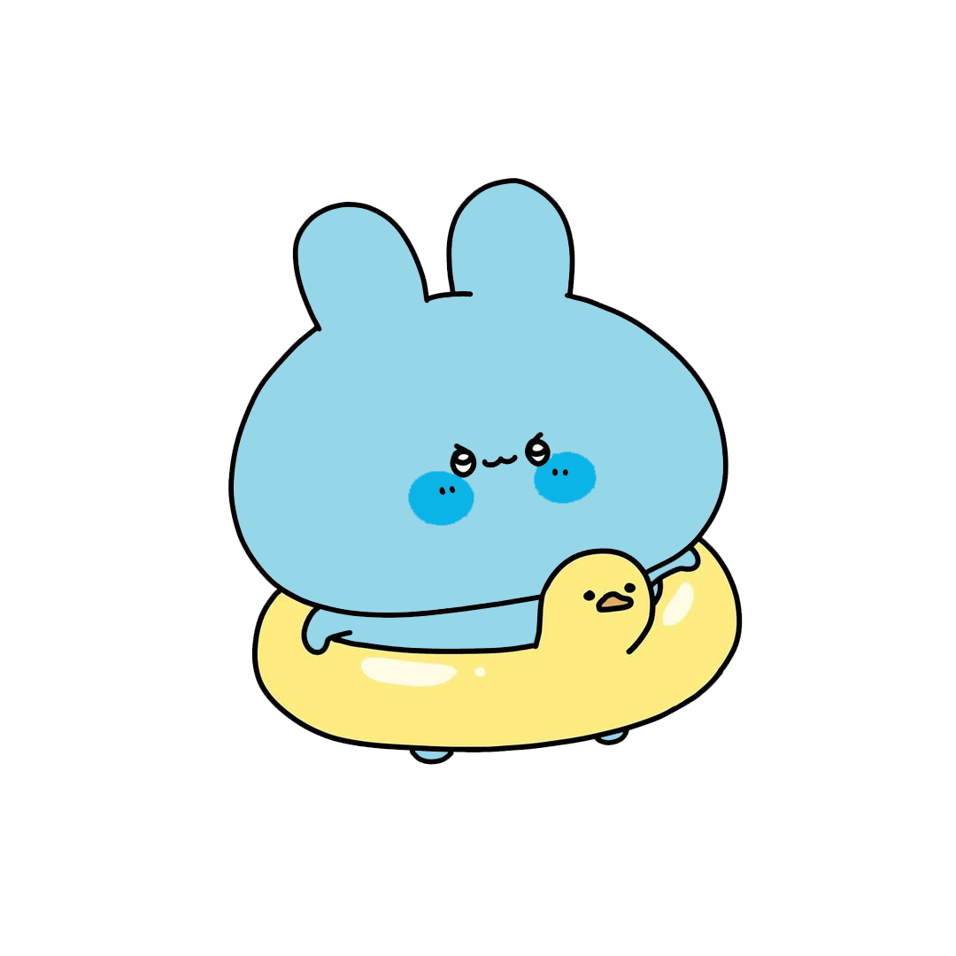 Based Asamimi Character with Duck Floatie