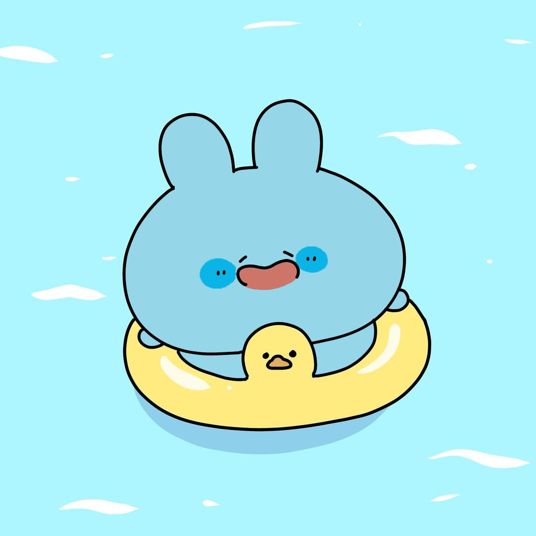 Asamimi floating in peaceful water scene
