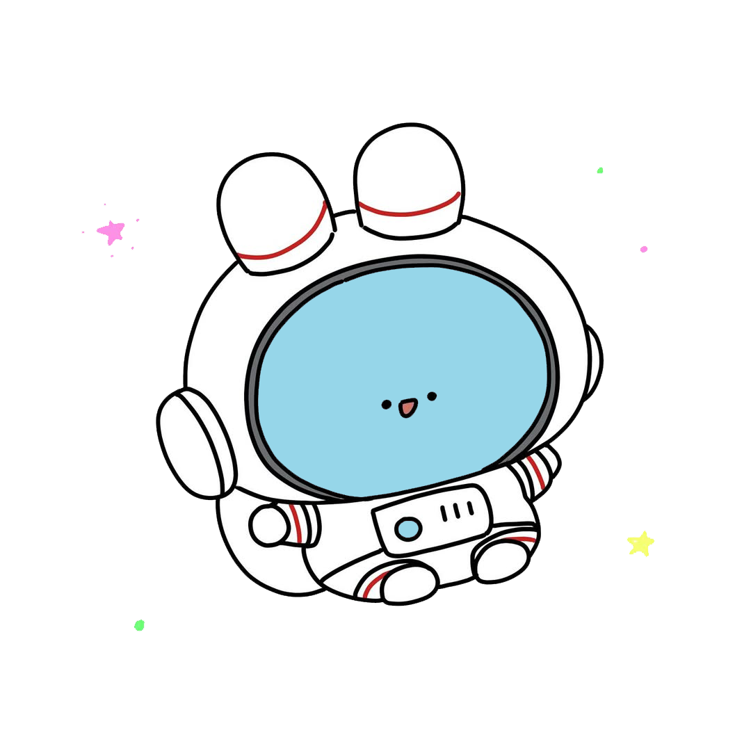Asamimi astronaut exploring space